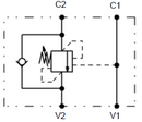 Single Counterbalance Valve 1/4" BSPP 50-350 Bar