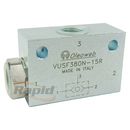 Shuttle Valve 3/4 BSPP, 350Bar, 140LPM, Steel Body