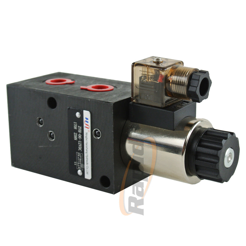 Solenoid Diverter Valve, 6 Port, 12vDC, 3/8" Ports, 50lpm Rapid